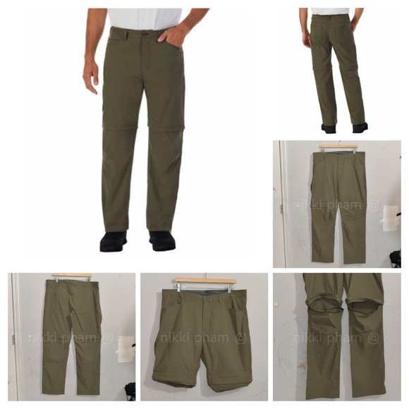 Eddie Bauer Men's Convertible Pantin green